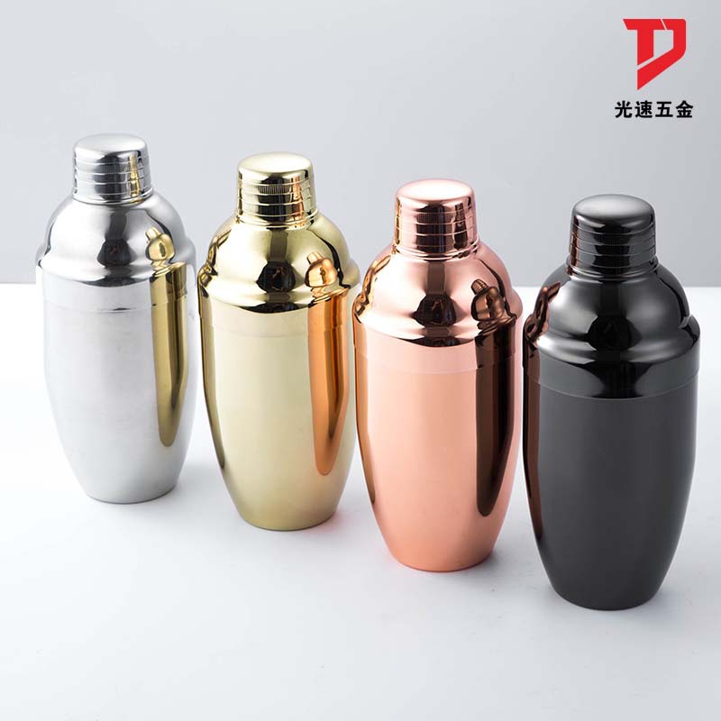 Venta directa de fábrica de coctelera de acero inoxidable nuevo estilo agitador de vino japonés shaker de tres etapas taza de nieve 500ml