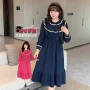 大码过膝美丽复古长裙