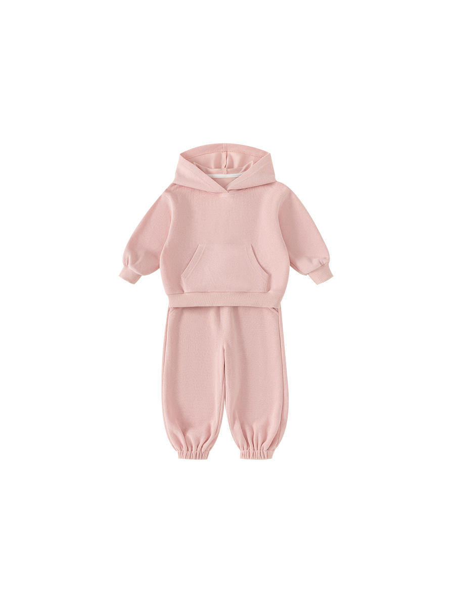 Yubao ropa infantil primavera y otoño 2026 nuevo conjunto de niños con chaqueta encapuzada pantalones largos ropa deportiva de niñas dos piezas image 6