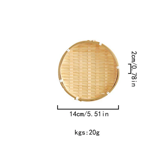 Small bamboo woven plate-14cm