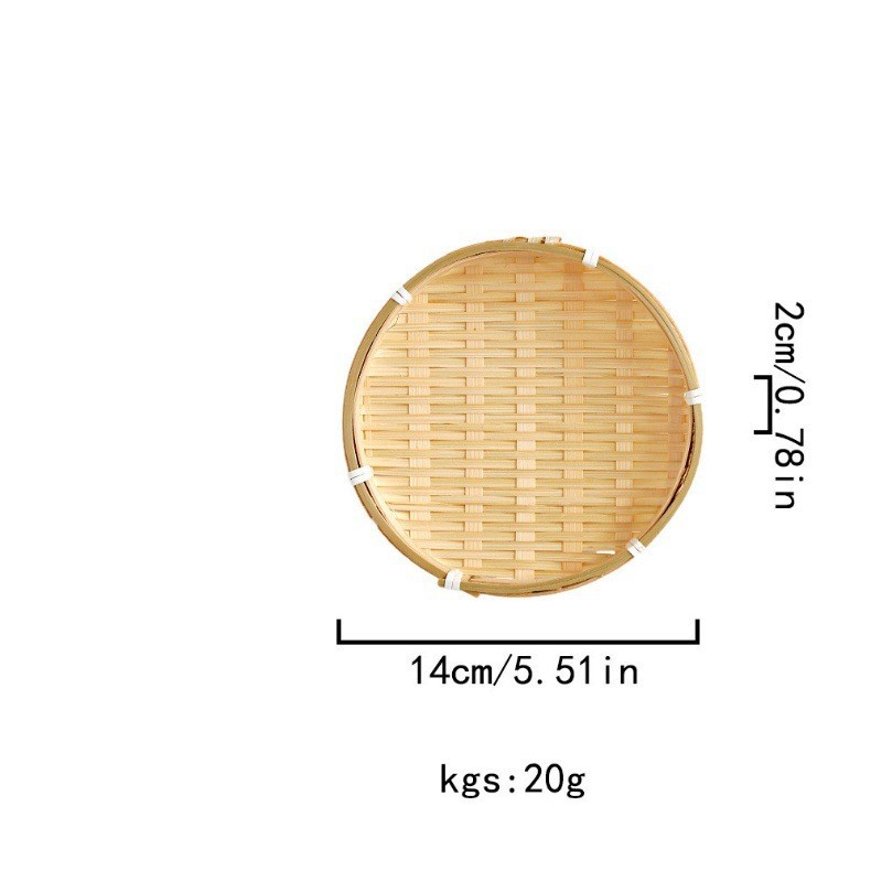 Cestas de frutas tejidas a mano multicapa estantes de bambú de almacenamiento chino bandeja de bambú decoración de boda