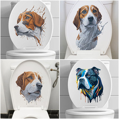 旅康MT23026-23029馬桶貼創意狗狗貼紙萌趣動物防水搞笑裝飾貼畫