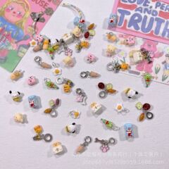 Beadsかわいい漫画立体カラードリップビーズビーズdiy手作りブレスレットアクセサリー部品PJ302