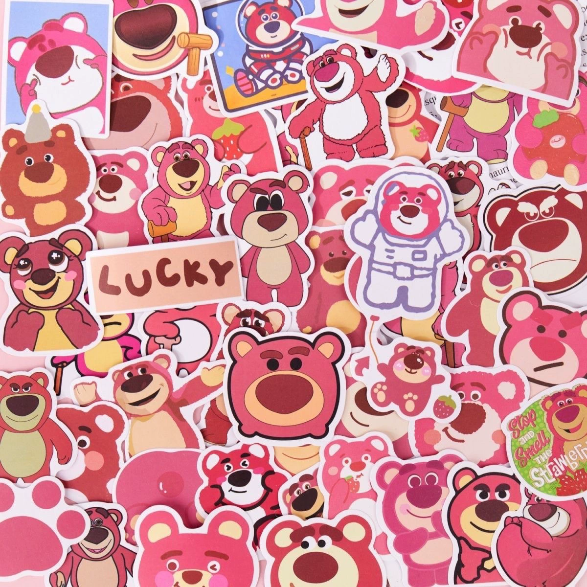 100 клубничный медведь ветреный декор diy водонепроницаемые наклейки не повторяются