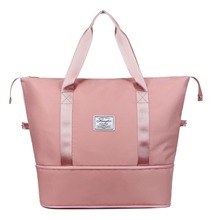 旅行包干湿分离扩容手提包购物瑜伽健身包运动拉杆箱套包收纳防水