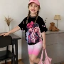 女童短袖印花卡通t恤