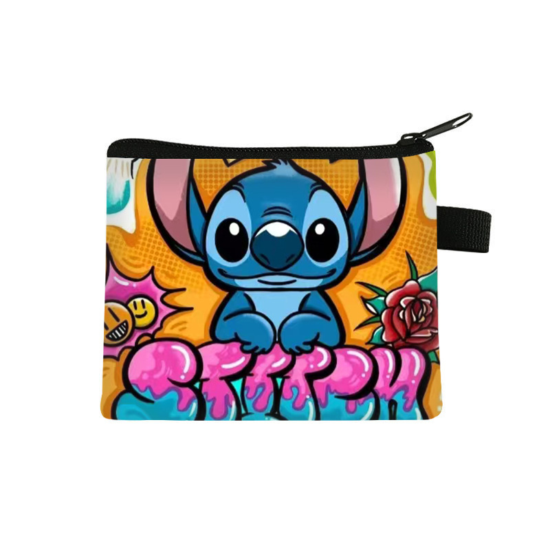 Nuevo patrón de bolso de cambio para niños bolso de tarjetas portátiles bolso de monedas bolso de almacenamiento de llaves de poliéster bolso de mano se puede distribuir