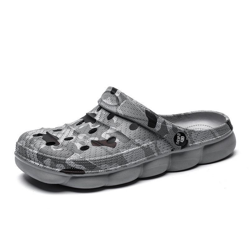 Zappa da spiaggia da uomo spessa anti-labbro con foro per coppia, abbigliamento mimetico estivo, due spesso avvolti in oled_voghion.com