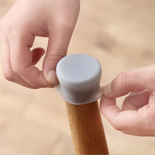 Universal silicone table and chair foot covers, table leg and chair pad protective covers, non-slip foot covers, stool silent chair foot pads