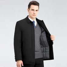 品牌中年男式棉衣外套加厚棉服秋冬款可脱卸内胆中老年爸爸装棉袄