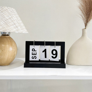 Modern Simple Desk Calendar Date Page Flip Calendar Bedroom Living Room Home Desktop Small Ornaments Photography Props Decoration