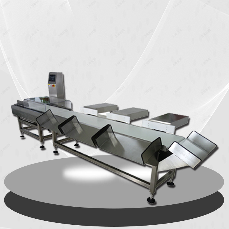 上海非标检重秤厂家 触屏显示多级分选秤 食品多级重量分选检重秤