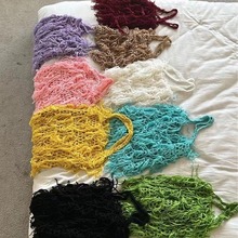 2023新款ins流苏单肩包纯手工编织成品女包韩系时尚潮流单肩包