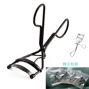 Stainless Steel Eyelash Curler Bag with Spacer Tape Silver Black Eyelash Curler Makeup Tools in Stock
