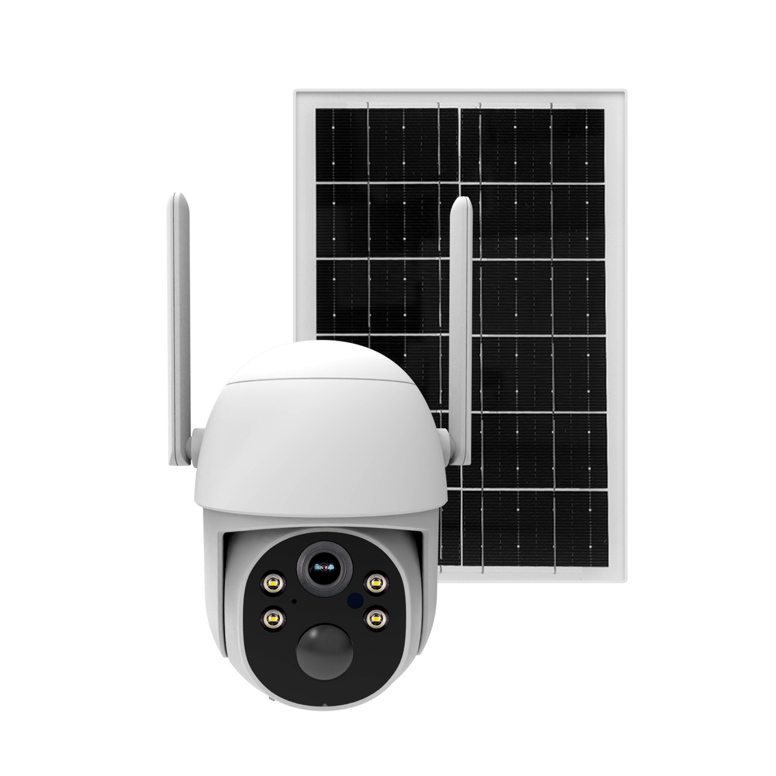 Graffiti Smart Home Tarjeta de datos 4G incorporada Aplicación de cámara de bola Control remoto 3MP Monitoreo solar