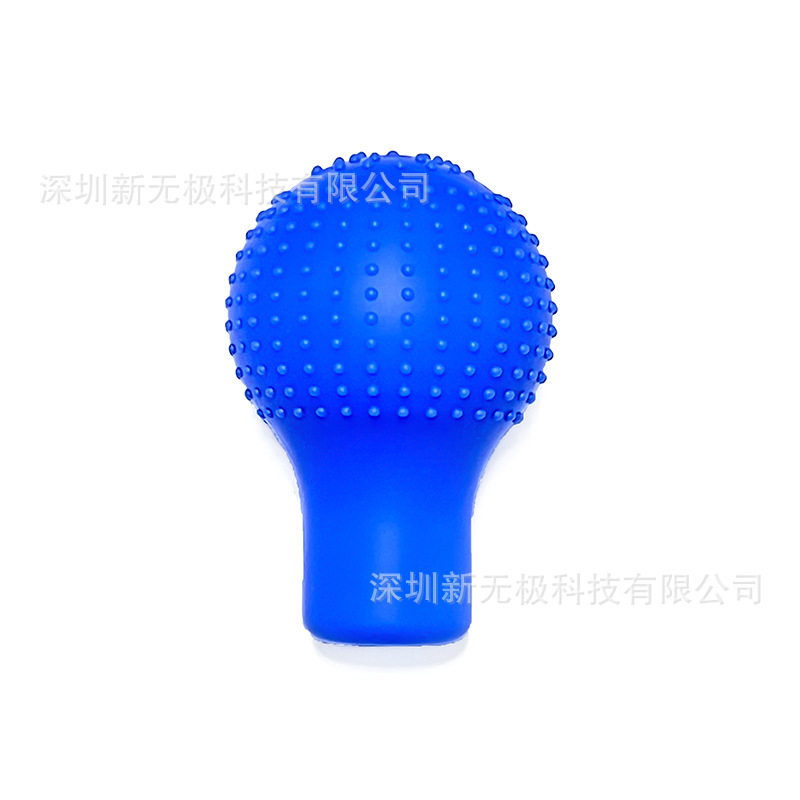 [Spot] Silicone round gear cover car non-slip gear cover handbrake cover manual gear universal gear set
