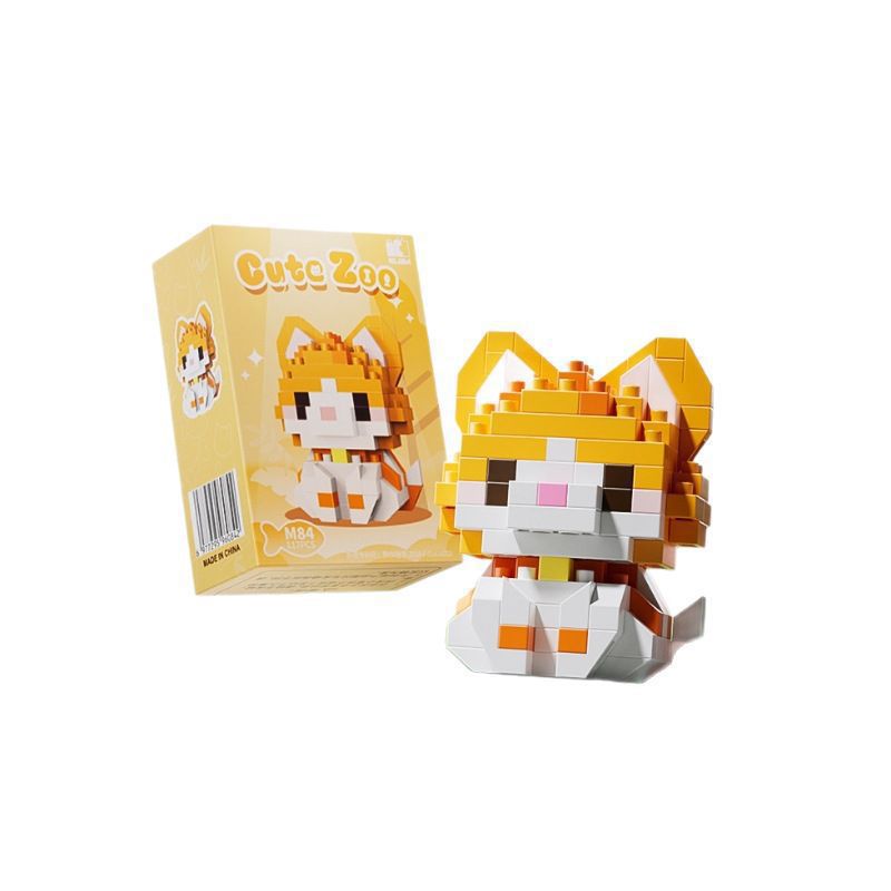 Compatible con Legoland Animal Paradise, gato de dibujos animados, muñecos de perro, bloques de construcción, caja ciega, juguetes para niños, regalo del día de un niño