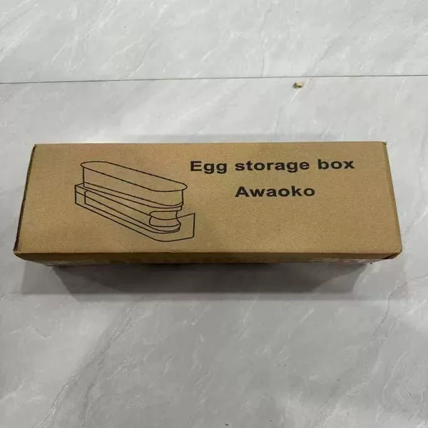 Light Luxury Slide Egg Box Refrigerator Special Finishing Artifact Egg Rack Roll Egg Box Double-Layer Gap Anti-Drop