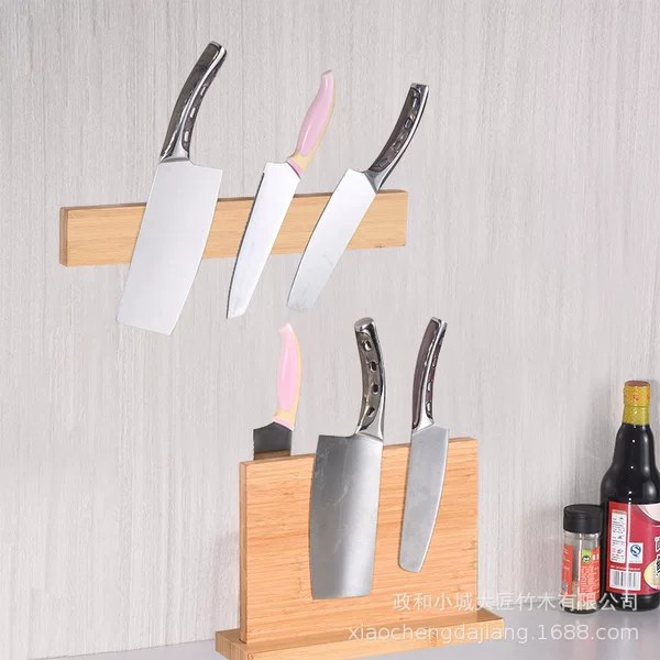 Magnet Knife Holder Kitchen Wall-mounted Punch-free Magnetic Knife Storage Rack Iron-absorbing Stone Magnetic-absorbing Kitchen Knife Magnetic Force