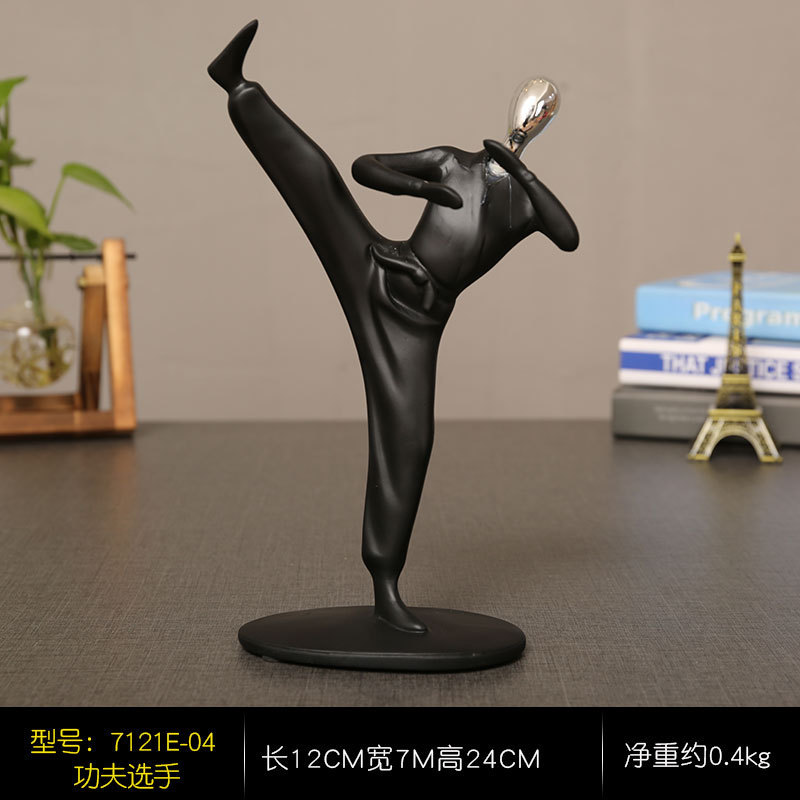 A generation of resin sports crafts ornaments window wine cabinet art furnishings photography props
