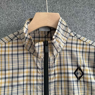 New Spring Korean Style Loose Plaid Zipper Long-Sleeved Jacket Trendy
