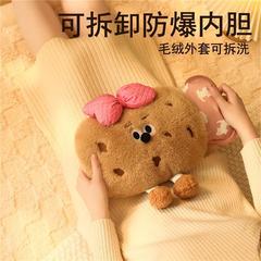 卡通毛绒暖水袋充电安全敷腰暖手脚暖被窝女生热敷肚子防爆热水袋