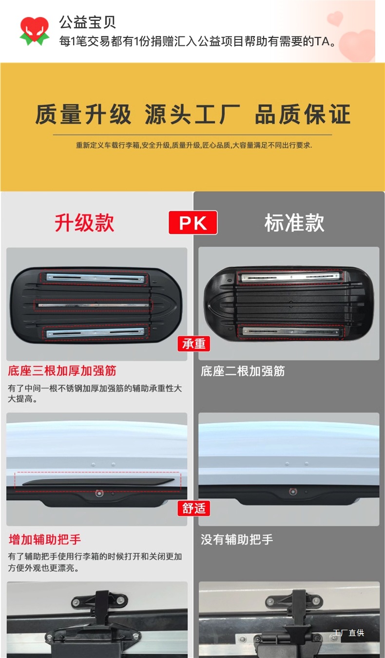 Genuine Car Roof Box Large Capacity Suv Roof Box Universal Ultra-Thin Suitcase Xingpei Hui