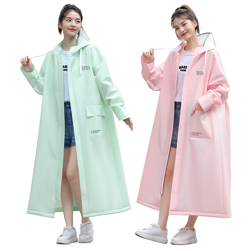 雨衣定制单人全身一体式防暴雨成人加厚加长LOGO图文印刷外穿雨披|undefined