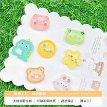 新款卡通青蛙小猪恐龙diy树脂配件奶油胶发饰手机壳洞洞鞋扣贴片