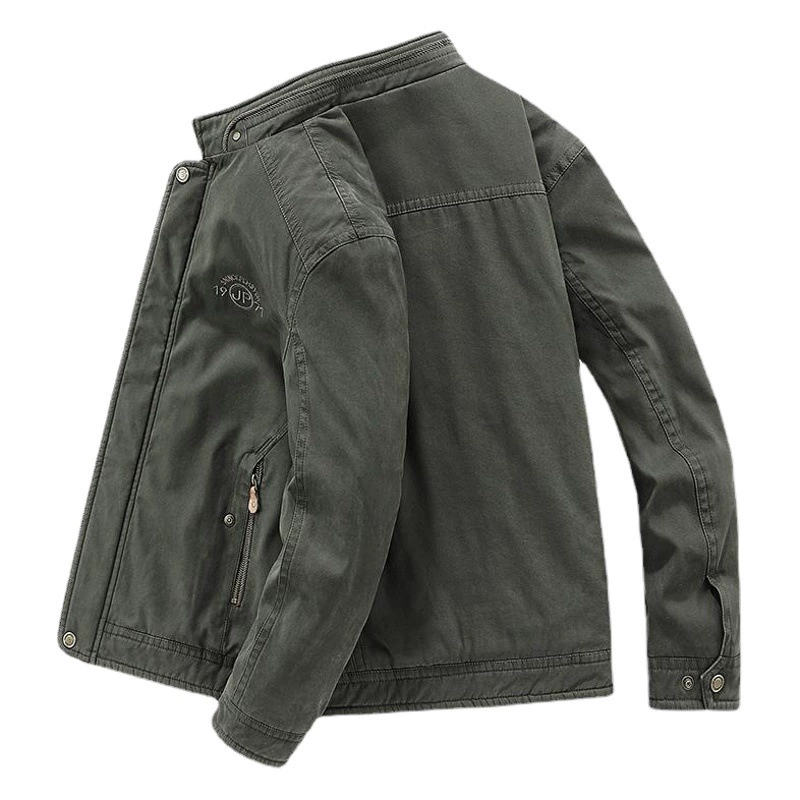 Мужская теплая куртка из овечьей шерсти на флисовой подкладке, утолщенная, свободного кроя, модная, осень-зима 2025