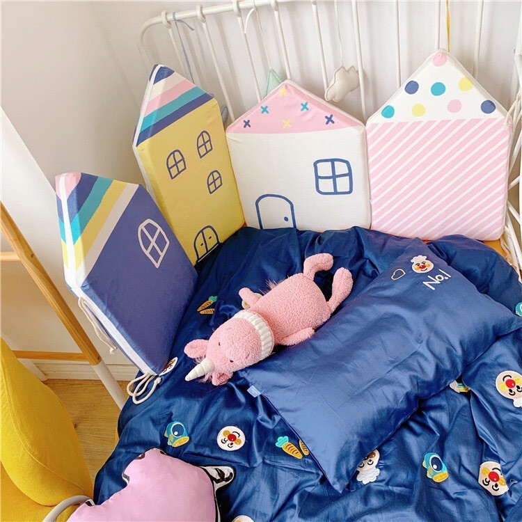 Ins赤ちゃんの衝突防止の小さい家のベッドの周りの超柔らかい赤ちゃんの赤ちゃんの絨毯のベビーベッドの柔らかい包みは子供の部屋の漫画の囲いを飾ります。|undefined