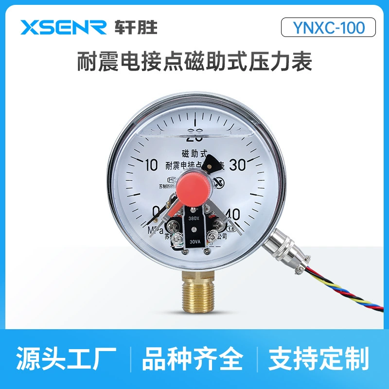 YNXC-100 магнитостойкий сейсмический контактный манометр Регулятор давления Сейсмический контактный манометр