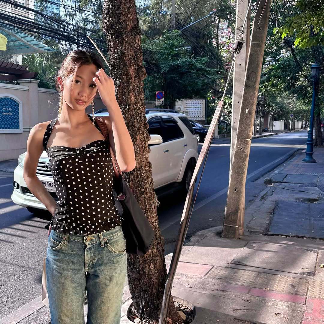 Women's Clothing Women's French Polka Dot Print Bustier Top Halter Neck Tie Vest Pure Sexy Princess Style Waist Cinching_ecoleips.com