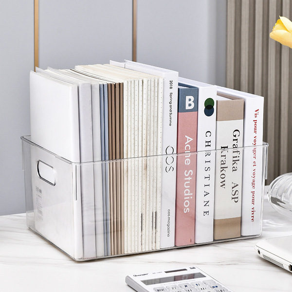 Acrylic table storage box for students
