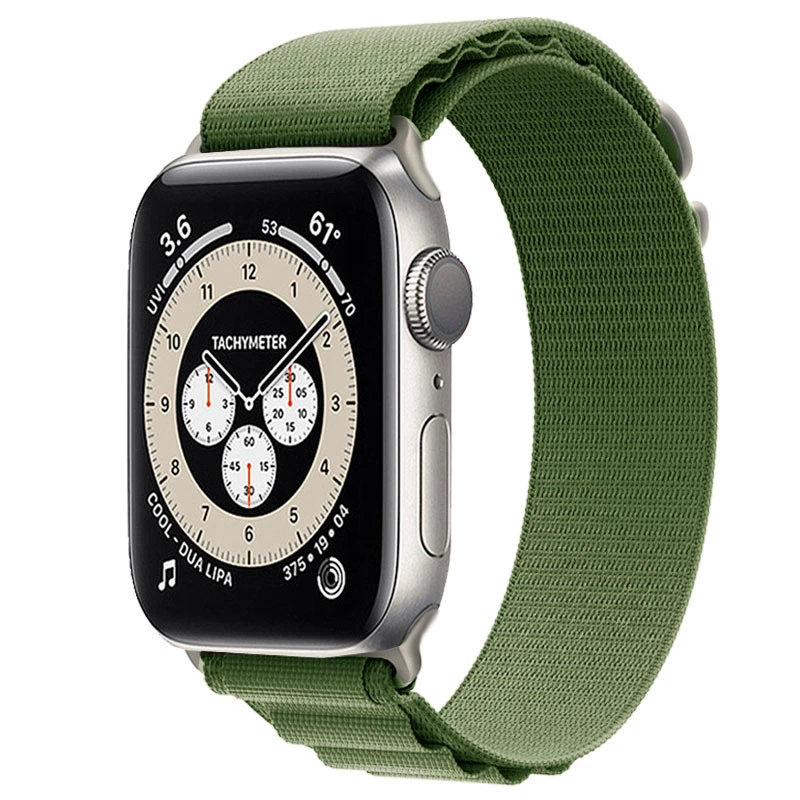 Apple, нейлоновый ремешок для часов, "Mountain cloud" чай, 49 мм
