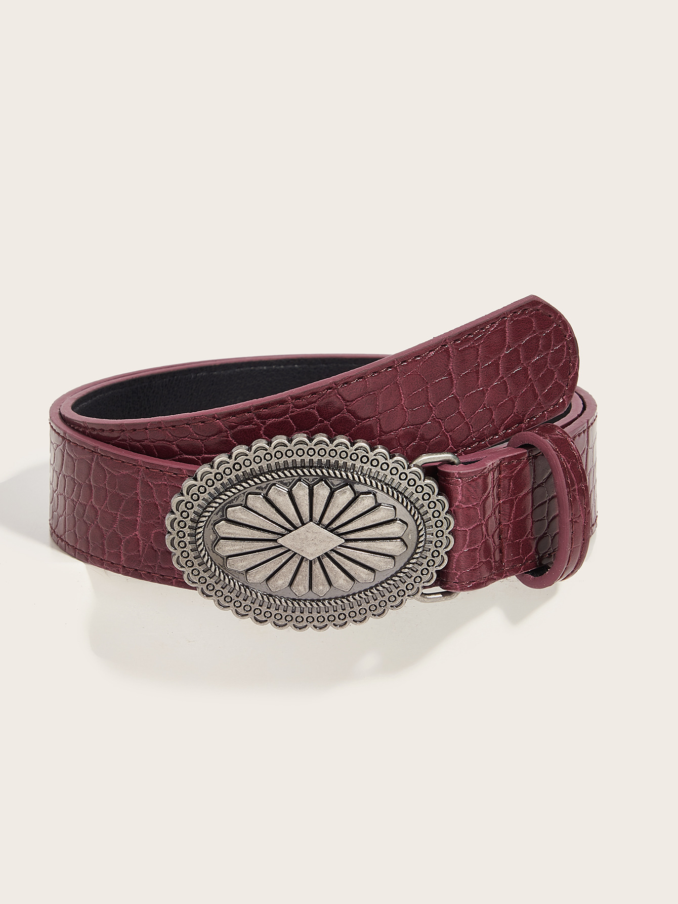 IG Style Retro Solid Color Pu Leather Alloy Women's Leather Belts display picture 7