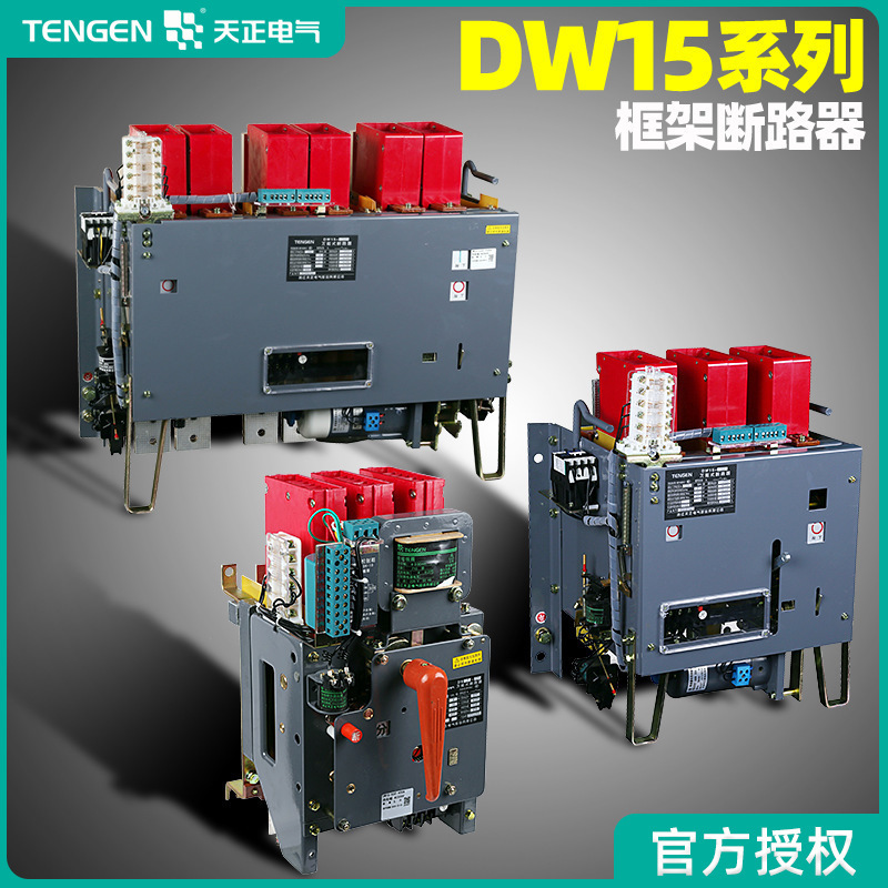 天正电气框架式断路器DW15-630A 1600A 2500A 4000A热电磁式