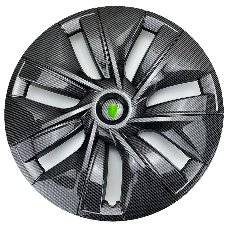 Hub cover, Tesla Wheel Hub Cap - 19y-old-edged-full-carbon-one-wheel-hub-cap
