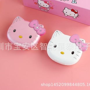 New K688 Hello Kitty Flip Phone Cartoon Cute Student Children Mini Mobile Phone Foreign Single Foreign Small Mobile Phone
