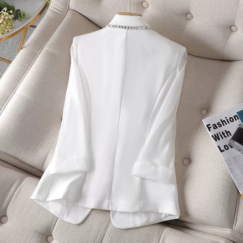 Осенний классический пиджак, модный с длинным рукавом, 2025 года, plus size