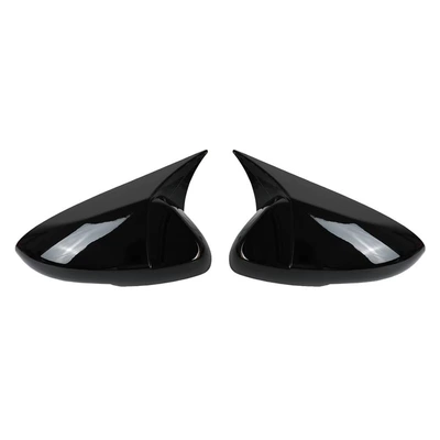 Suitable for Honda 10Th Generation Accord Horn Rearview Mirror Modification 18-22 Accord Rearview Mirror Shell Decorative Cover (Other Automotive Exterior Supplies) - glossy-black