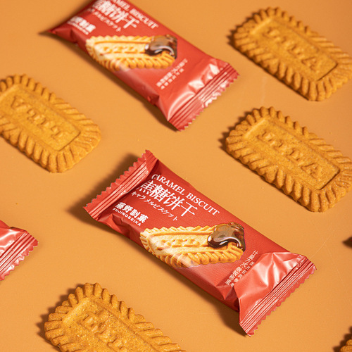 Fujino Caramel Cookies Belgian Style Breakfast Afternoon Tea Bulk Brown Sugar Cookies Souvenir Wedding Cake