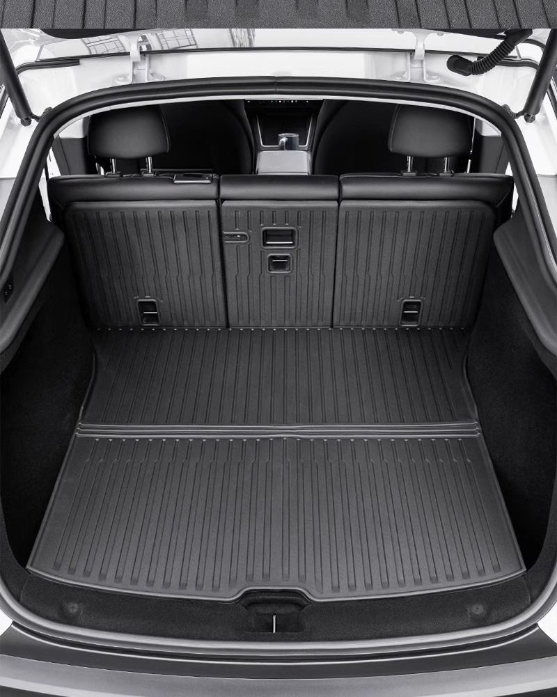 Suitable for Tesla Trunk Integrated Mat, Upgraded Version of Model Y/3 Trunk + Seat Backrest Integrated Mat