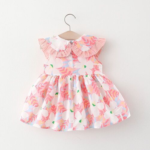 Children's  fashionable and cute skirt baby girl sleeveless printed dress summer girl skirt dropshipping 1071