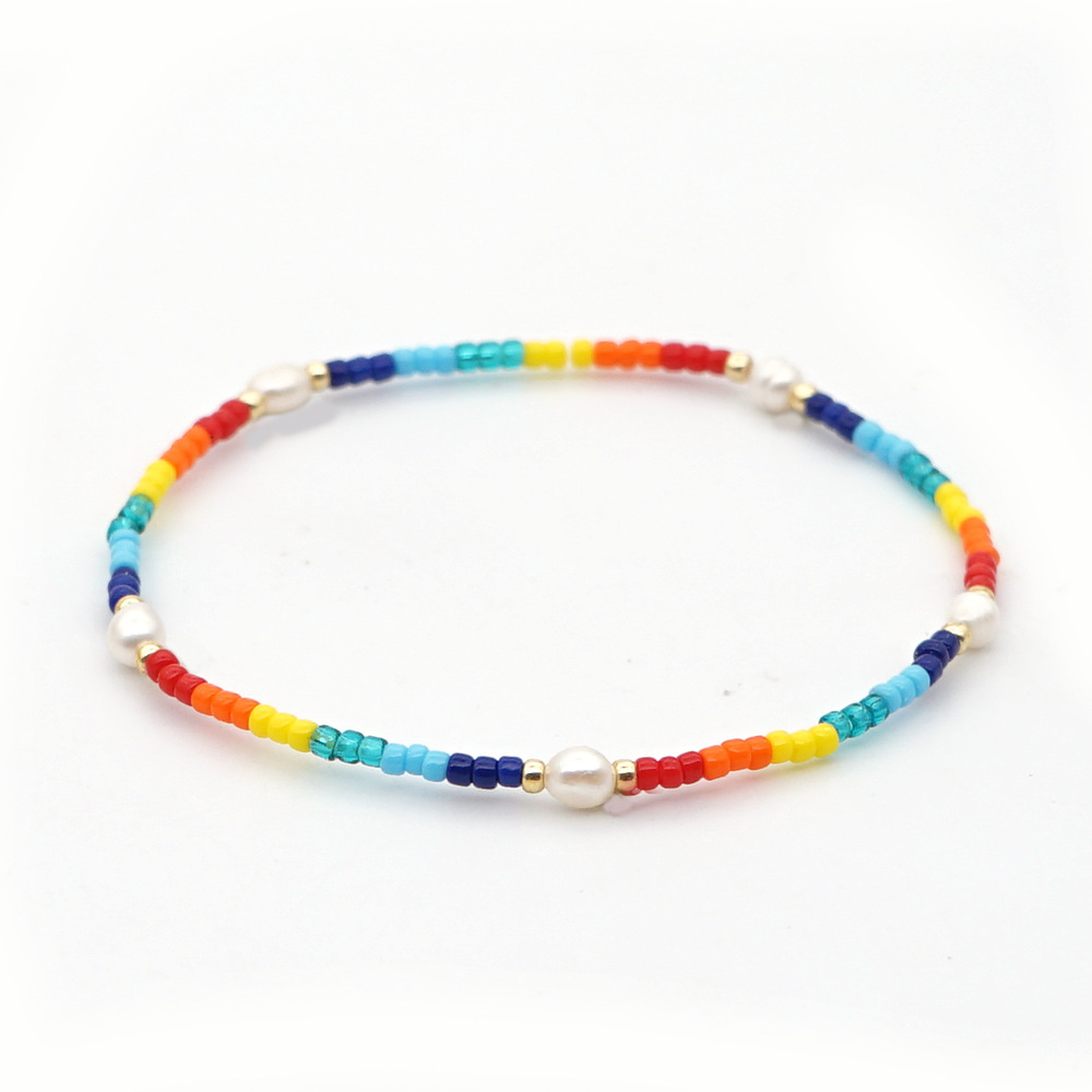 bohemian style Miyuki beads light luxury natural freshwater pearl small braceletpicture6
