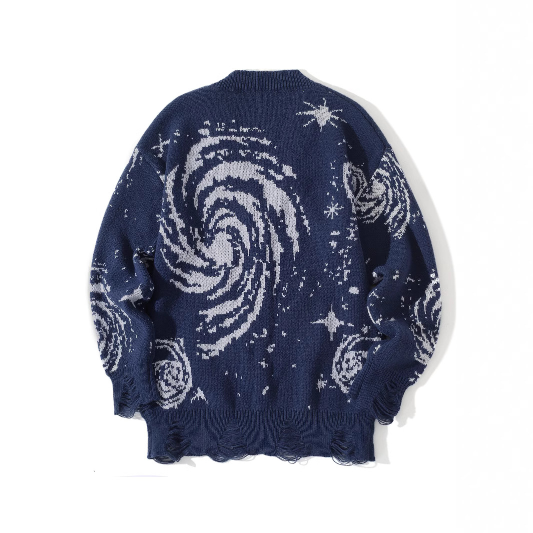 Herren Vintage Zopfmuster-Strickpullover mit Used-Look und Spiralmuster – gemütlicher Oversize-Pullover für Herbst und Winter_voghion.com