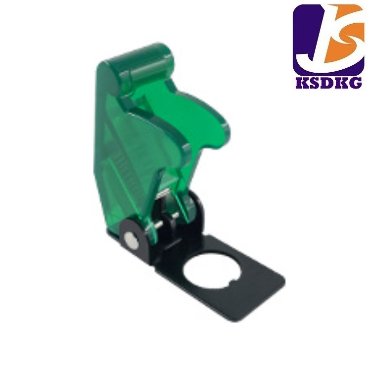 销售防水 防撞 防触碰摇头开关 防尘盖 绿色带灯钮子开关保护盖