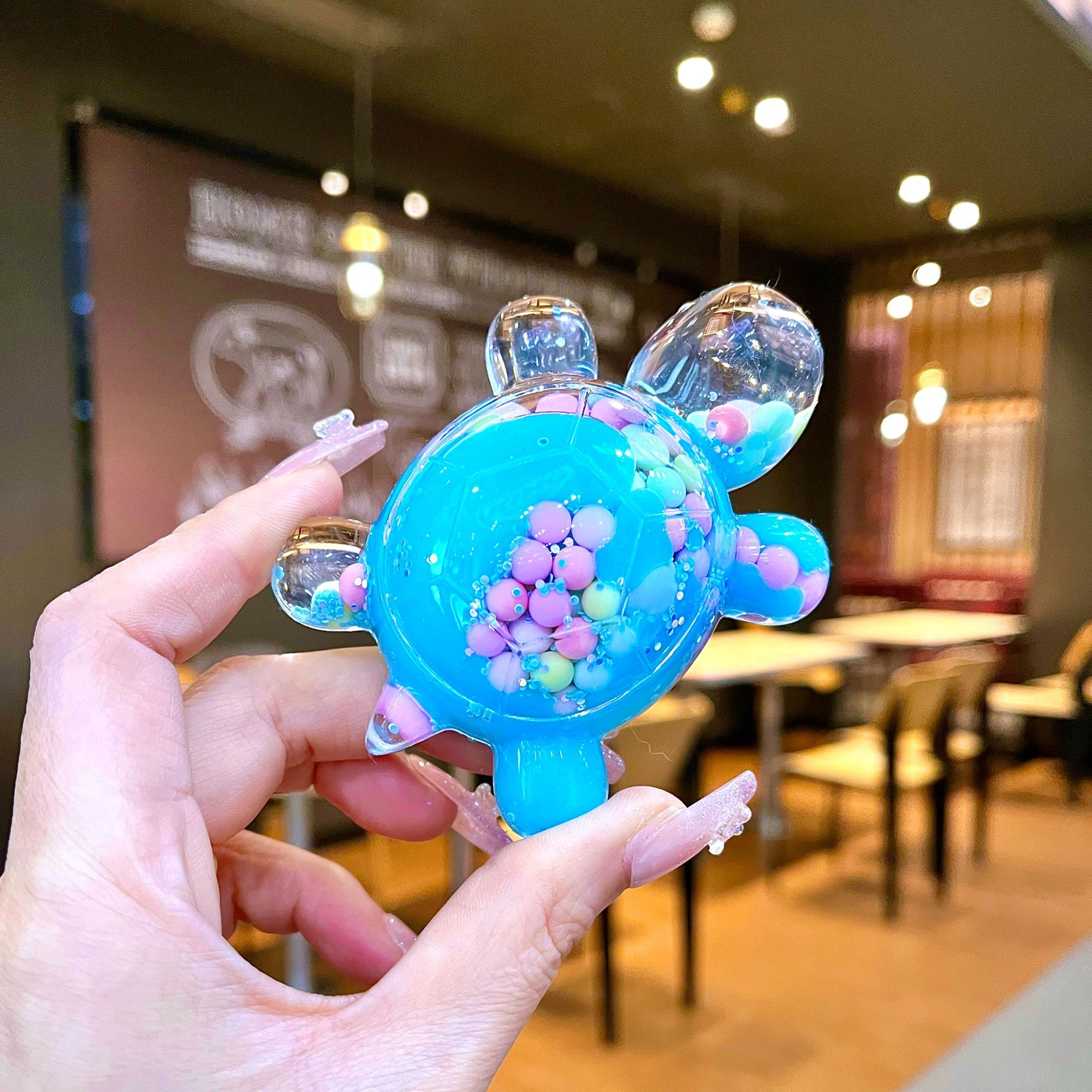 큰 우유콩거북 [밀크블루]