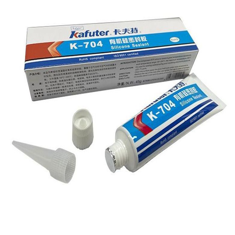 卡夫特K-704B黑色密封胶耐高温防潮抗震电子灌封胶 车灯粘接胶45g