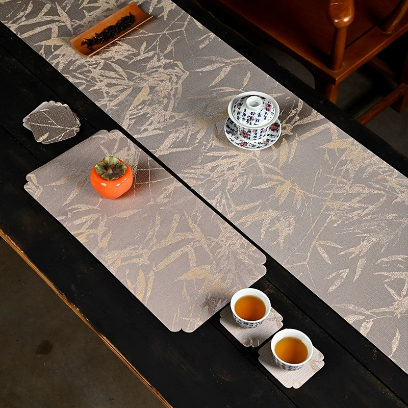 Водонепроницаемый чайный коврик жаккардовый парчовый двухсторонний сухой чай